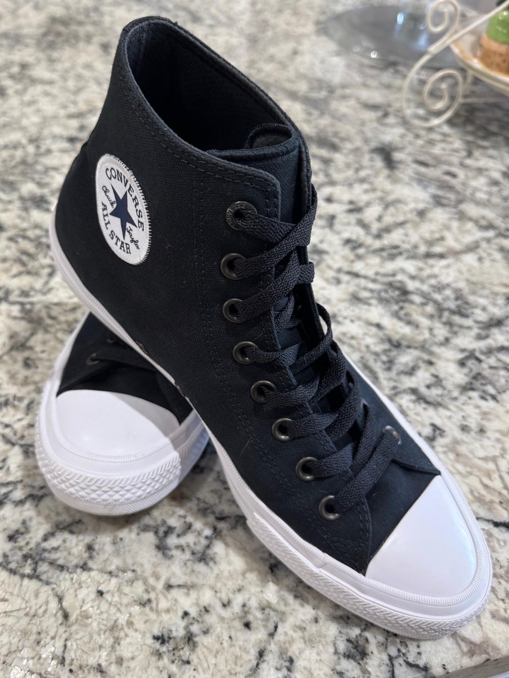 Converse Chuck Taylor II High Top Black White Shoes Men’s Size 9 Women’s Size 11